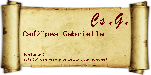 Csépes Gabriella névjegykártya