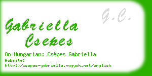 gabriella csepes business card